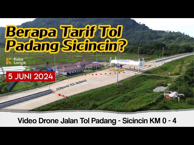 Segera Difungsikan ️Jalan Tol Padang - Sicincin STA 0 - 4 (Drone)