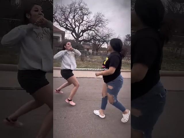 two girls fight  #shorts