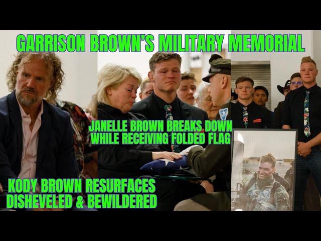 Janelle Brown BREAKS DOWN RECEIVING FLAG for GARRISON at Funeral, Kody & Robyn APPEAR BEWILDERED