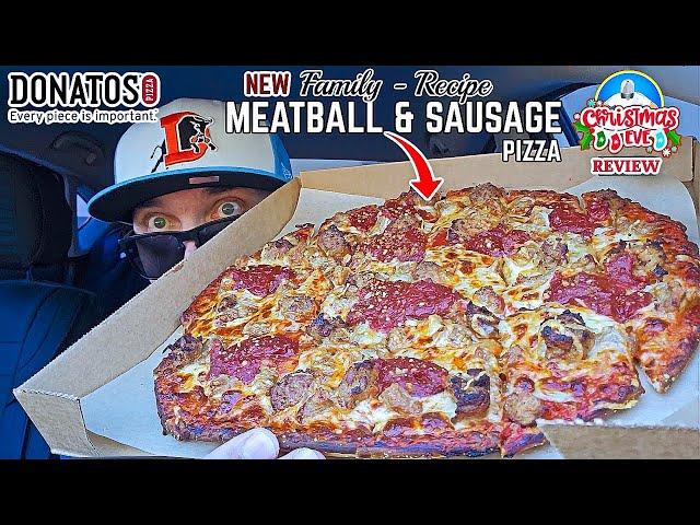 Donatos® Family Recipe Meatball & Sausage Pizza Review! | What Is The Recipe?  | theendorsement