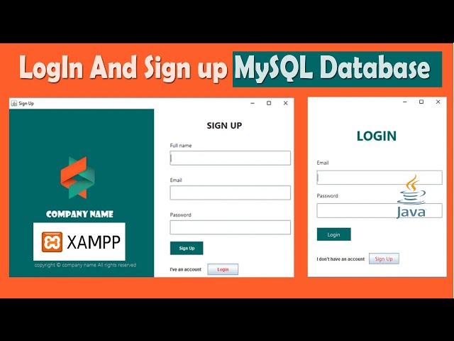 JAVA - How To Create Login And Register Form With MySQL Database In Java NetBeans