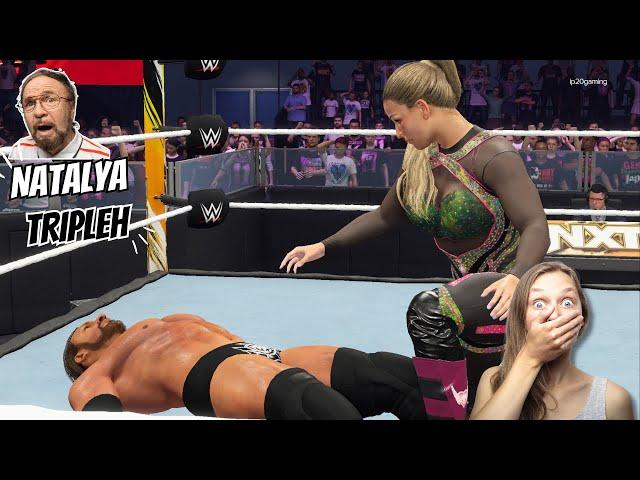 Tripal H vs Natalya Best Intergender Match of 2024 | Trending on Google & YouTube