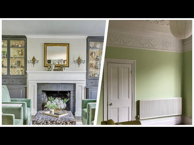 75 Victorian Green Living Room Design Ideas You'll Love 