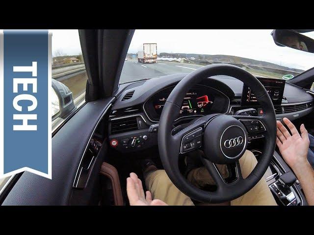 Assistenzpaket Tour im Audi A4 im Test: Teilautonomes Fahren, Tempolimitübernahme, ACC & Lane Assist