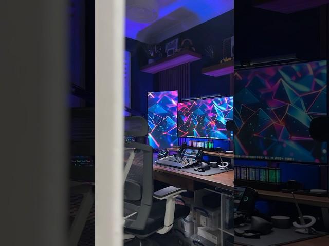 Tiny Gaming Room Tour with Dual Desk Setup #gamingsetup #tinyroom