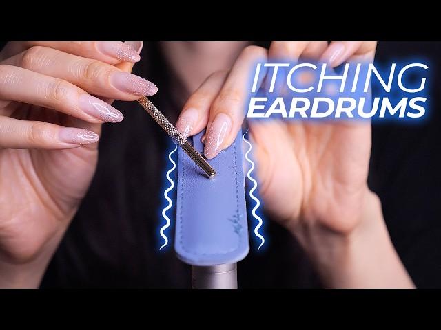 ASMR Itching Your Eardrums to Make You Tingle for the First Time (No Talking)