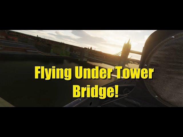 Flying Under Tower Bridge, London, in the Brand New Normandy 2.0 Map DCS World