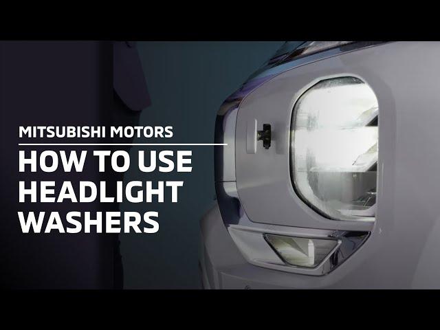 How to Operate the 2024 Mitsubishi Outlander & Plug-in Hybrid Headlight Washers