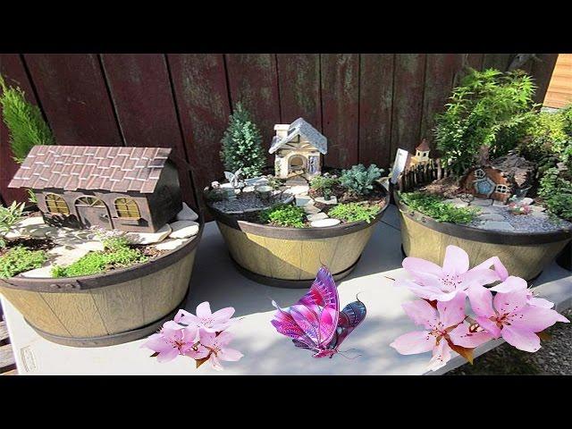 Шедевры миниатюрных садиков в горшках. Mini garden