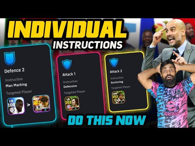 New Individual Instruction Features Full Guide E-FOOTBALL 24 | Do This Now Itself | Best?