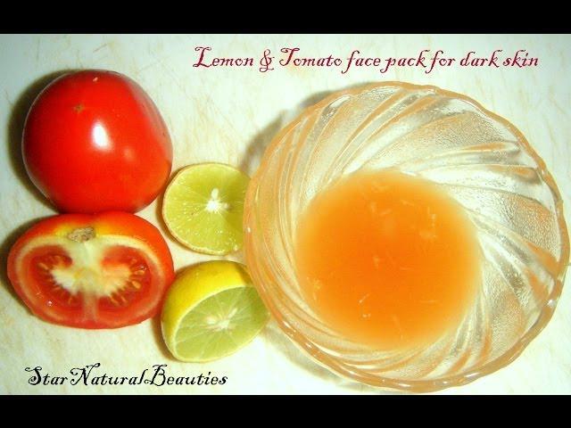 Tomato lemon face pack for dark skin - summer special