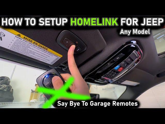 HOW TO SETUP HOMELINK ON ANY JEEP - EASY STEP BY STEP GUIDE