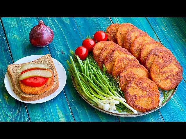 کتلت دال عدس (عدس قرمز) غذای رژیمی بدون گوشت|red lentils recipe