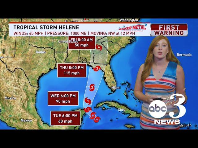 Tropical Storm Helene forms, expected to make landfall as major hurricane in Florida