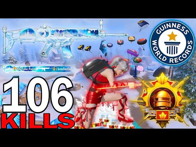 106 KILLS!NEW YEAR BEST AGGRESSIVE RUSH GAMEPLAY in ICEMIRE FRONTIERPUBG MOBILE