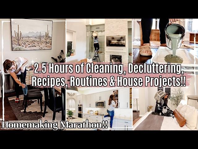 2024 EXTREME CLEANING MOTIVATION & HOMEMAKING MARATHON | HOUSE PROJECTS, RECIPES + DECLUTTERING