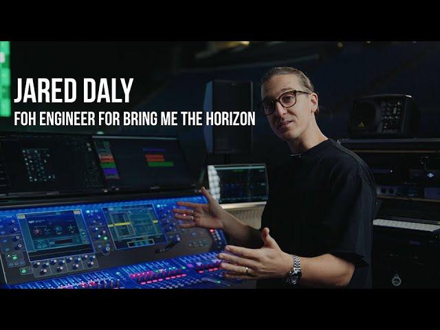 Jared Daly.  FoH Engineer for Bring Me The Horizon