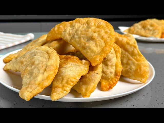 Самые вкусные и хрустящие постные ЧЕБУРЕКИ ! Простой, удачный РЕЦЕПТ чебуреков. Тесто - идеальное!