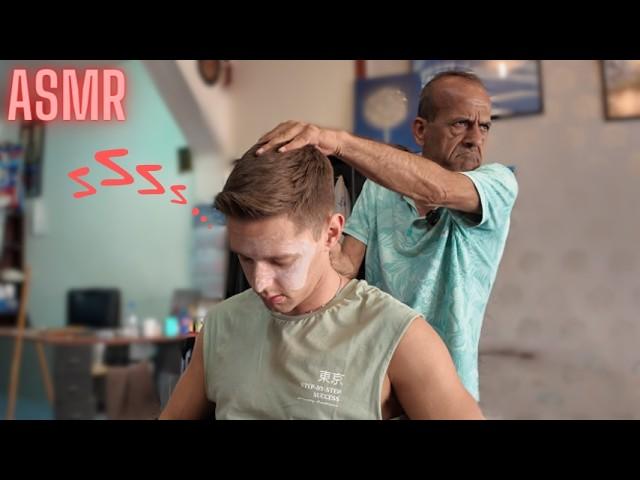 5$ ASMR Treatment with Traditional Turkish Barber - Go to Sleep