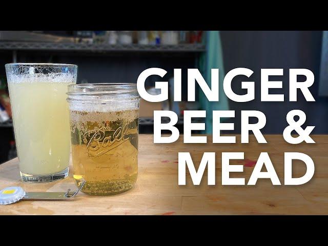 Simple Ginger Beer AND Mead Recipes | How to make mead and soda from ginger root and lemon juice