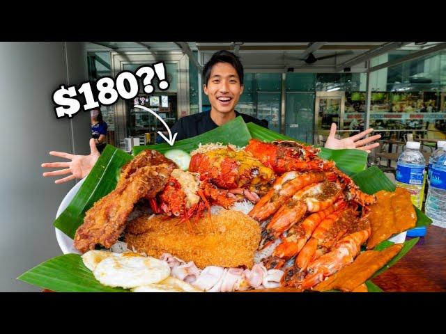 4.5KG LOBSTER NASI LEMAK CHALLENGE! | $180 Nasi Lemak Platter! Singapore Street Food!