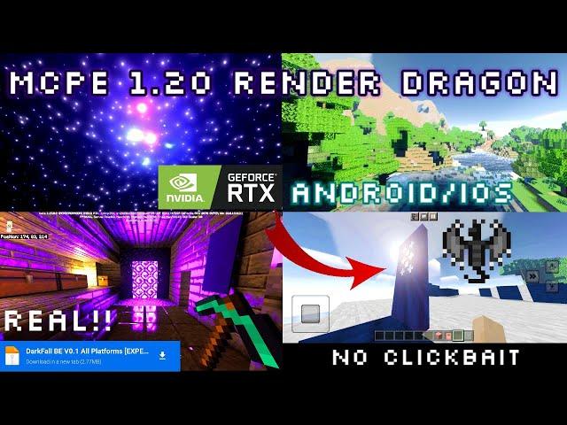 Minecraft PE 1.20+ Best Ultra Realistic RENDER DRAGON Shader Mcpe (Android, iOS & Windows 10)Bedrock