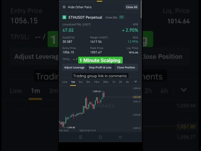 Live Scalping Live Profit | Binance futures trading #shorts #viral #binance