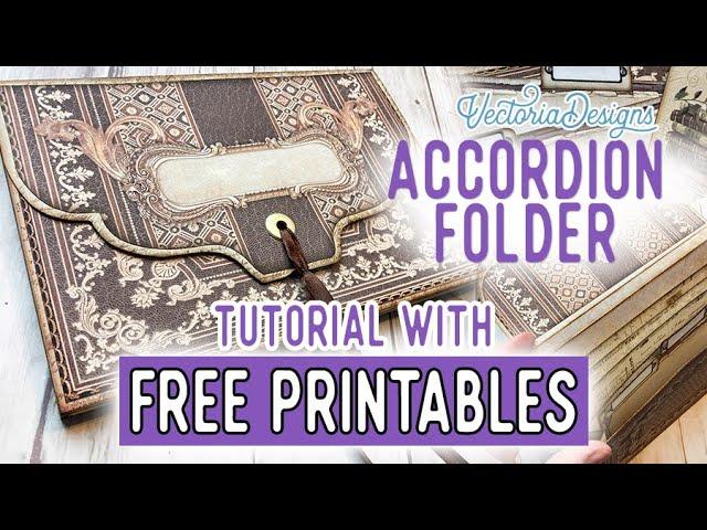 Accordion Folder Tutorial + All the Printables for Free | Forgotten Library Theme