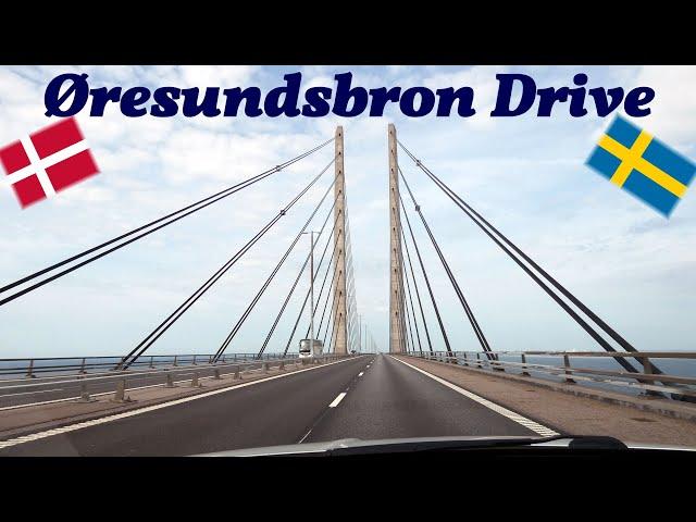 Überfahrt Öresundbrücke - Dashcam View Malmö - Kopenhagen