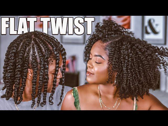 Recreating My Most Popular Flat Twist Tutorial! + My Detangling Routine!