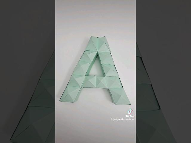 letras 3D #manualidades #creatividad #arte #craft #papercraft #papel