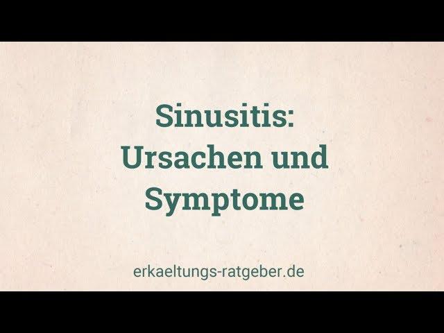 Ursachen und Symptome von Sinusitis