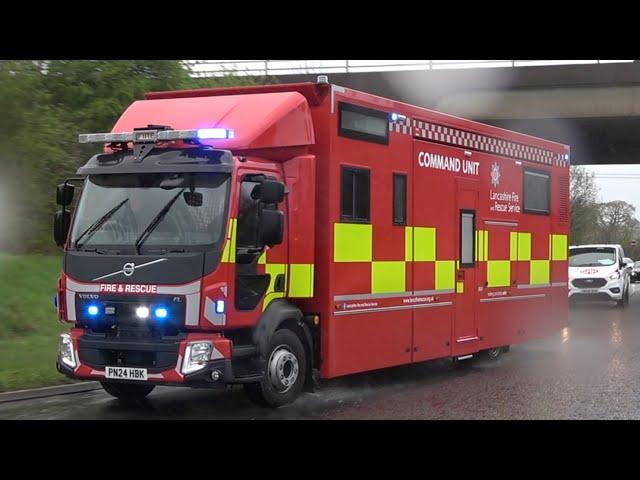 *BRAND NEW* Blackburn Incident Command Unit Responding - Lancashire Fire And Rescue Service