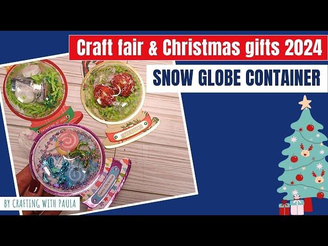 Craft fair and Christmas gifts 2024: snow globe container