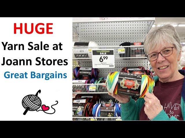 HUGE YARN SALE at Joann Fabric and Craft Stores - Great Bargains