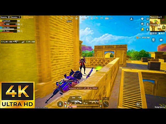 HDR+90FPS Pubg MOBILE rush aggressive GAMEPLAY/emulator/gameloop/4K