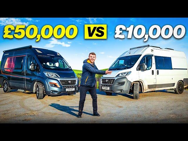 £50K PROFESSIONALLY BUILT vs £10K DIY BUILT CAMPER VAN