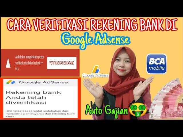 CARA VERIFIKASI REKENING BANK DI GOOGLE ADSENSE