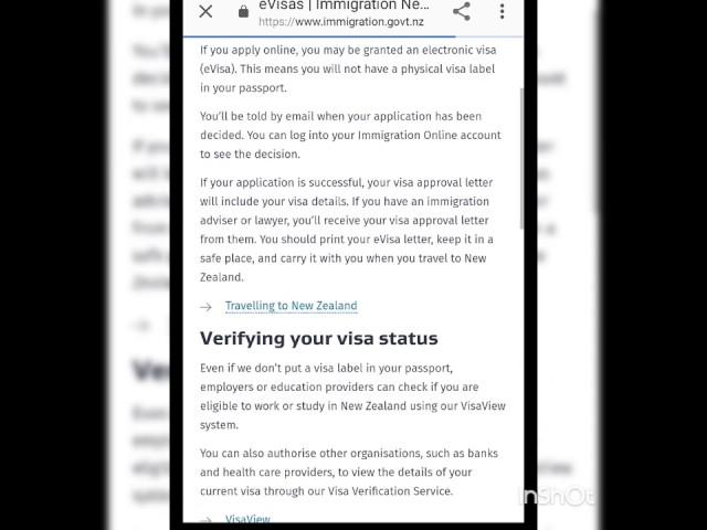 Online New Zealand Visa Verification system