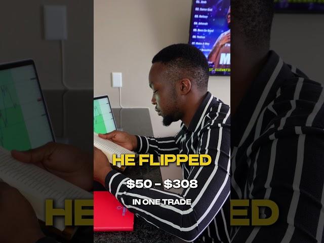 $50 TO $300 TRADING ACCOUNT FLIP #forex #syntheticindicestrading #currencytrading