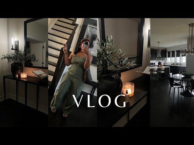 HOME VLOG:  bedroom refresh | hallway styling | modern decor | family dinner | chit chat