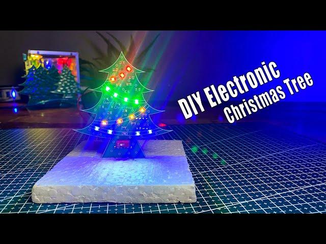 How to Make a DIY Christmas Tree with Lights and Music! | Simple Christmas Tree idea