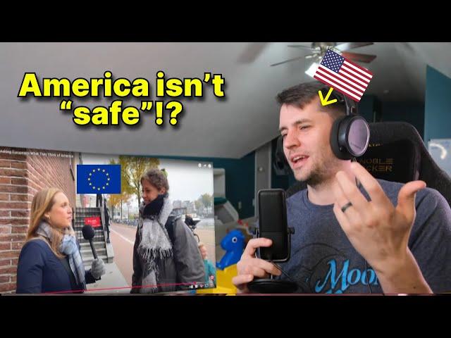 American reacts to What Europeans Think of America [part 2]