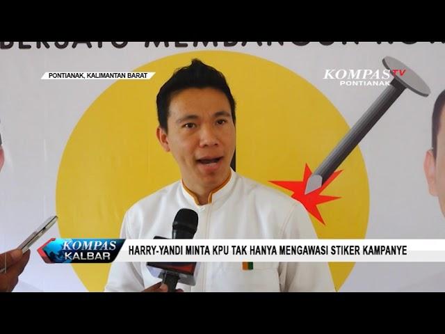 Harry-Yandi Minta KPU Tak Hanya Mengawasi Stiker Kampanye