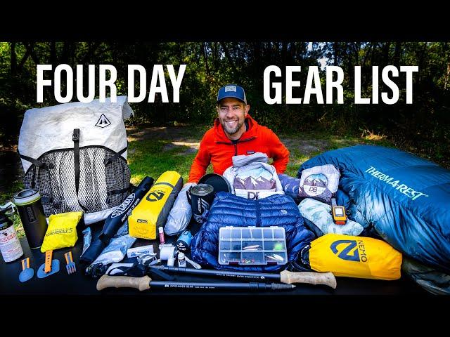 How I fit all this backpacking gear in a 40L pack