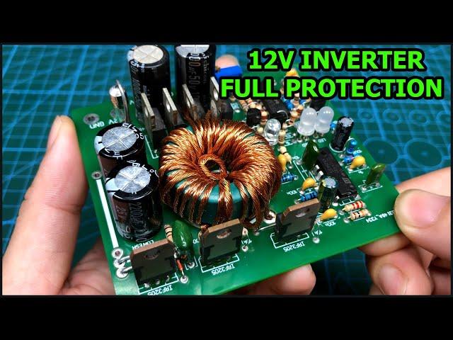 Inverter from 12V to 40V for amplifier, full protect