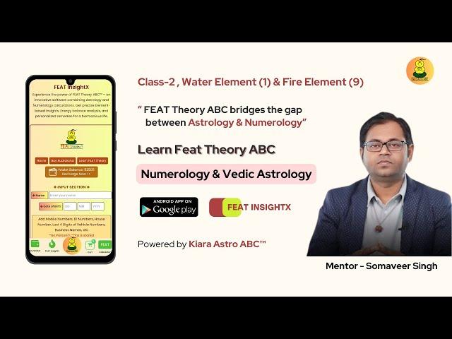 Water element (1) & Fire element (9) in Feat Theory ABC #Astrology #Numerology
