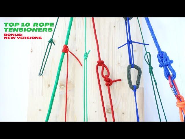 TOP 10 Tension Locking Systems -Tent Guy Line Tensioners - Rope Tensioners - READ THE DESCRIPTION