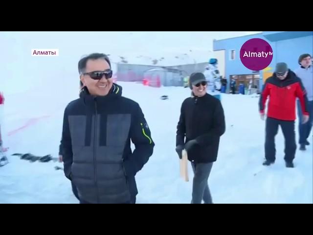 Бакытжан Сагинтаев открыл лыжный сезон на обновленном "Шымбулаке" (18.11.19)