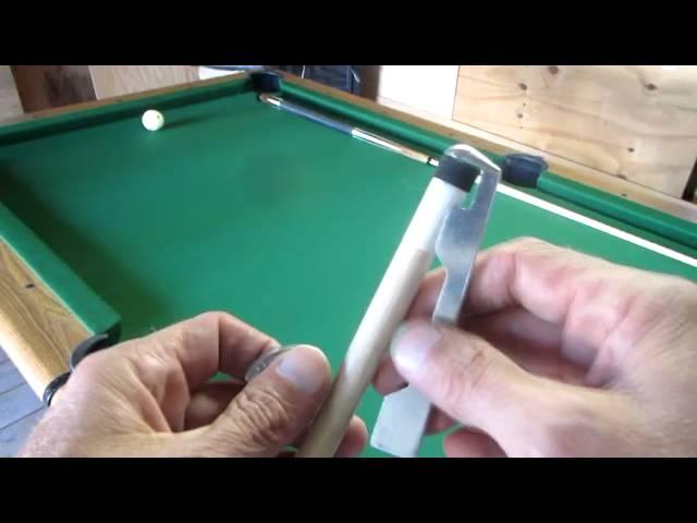 Replace a Pool Cue Tip with a Kamui tip.